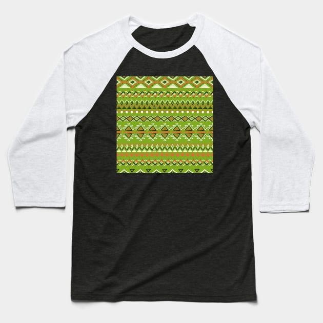 Set of geometric seamless patterns Baseball T-Shirt by Olga Berlet